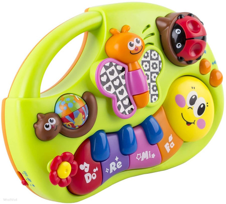 Interaktywne pianinko edukacyjne Organki muzyczne dla dzieci Gąsienica HOLA