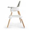Krzesełko fotelik ze stoliczkiem do karmienia dzieci szare Ecotoys B0017-6 GRAY