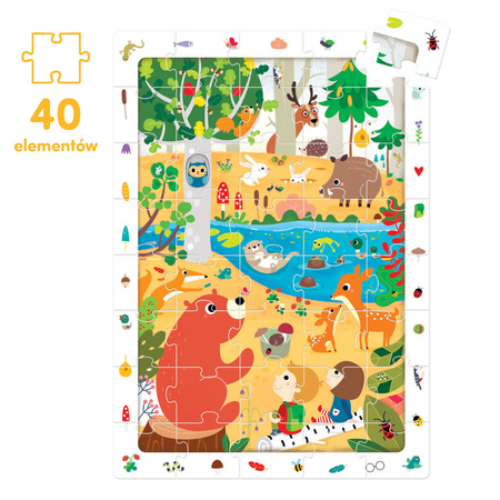 CzuCzu Puzzle obserwacyjne  - Las 40 elementów