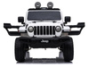Samochód na akumulator Jeep Wrangler Rubicon elektryczny Auto dla dzieci 2 silniki światła LED biały