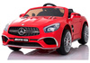 Czerwone auto na akumulator Mercedes SL65 pojazd elektryczny samochód dla dzieci światła LED