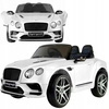 Biały samochód na akumulator Bentley Supersports JE1155 Auto elektryczne dla dzieci światła LED pilot