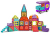 Kolorowe klocki magnetyczne bloczki dla dzieci 111 elementów 3D