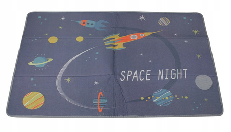 Piankowa mata edukacyjna dla dzieci z motywem kosmosu dywan 173x113