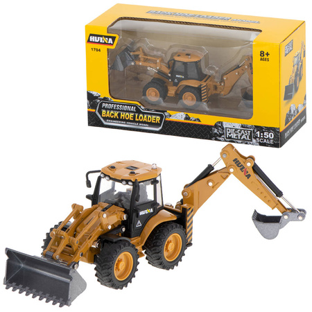 Koparko ładowarka złyżką skala 1:50 model metalowy 