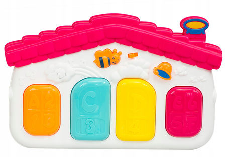 Duża mata wielofunkcyjna edukacyjna dla dzieci muzyczne pianinko pałąk zawieszki lusterko dla dzieci