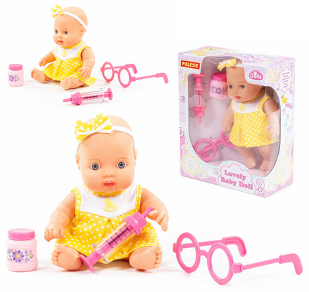 Lalka Bobas Lekarz z akcesoriami dla dzieci Opieka nad dzieckiem WADER - POLESIE 78308