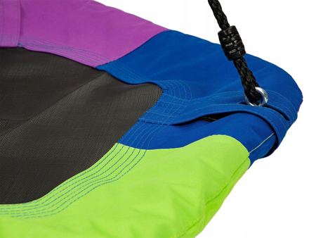 Sześciokątna huśtawka ogrodowa dla dzieci Bocianie gniazdo Ecotoys multikolor 95cm MIR6023 MULTI