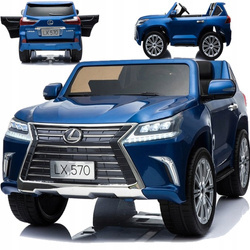 Duży lakierowany samochód elektryczny dla dzieci LEXUS DK-LX570 Auto na akumulator z obiciem z ekoskóry