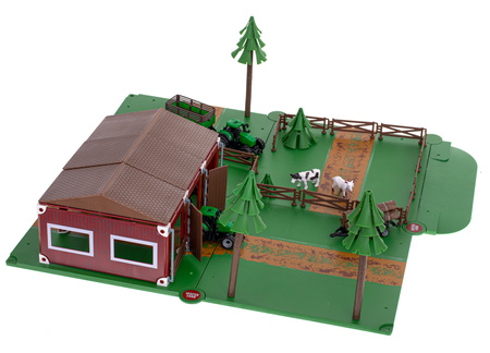 Duży zestaw dla dzieci Farma Zagroda do zabawy ze zwierzątkami i traktorami Jasperland