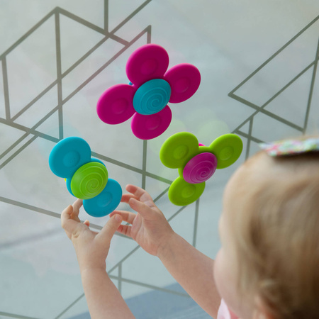 Wirujące Przyssawki Whirly Squigz Zestaw miękkich zabawek dla dzieci Fat Brain Toys FA210-1 