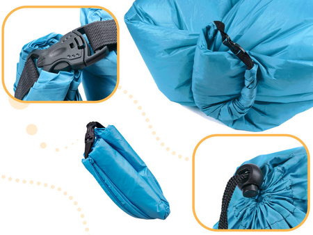 Lazy Bag materac na powietrze leżak niebieski 
