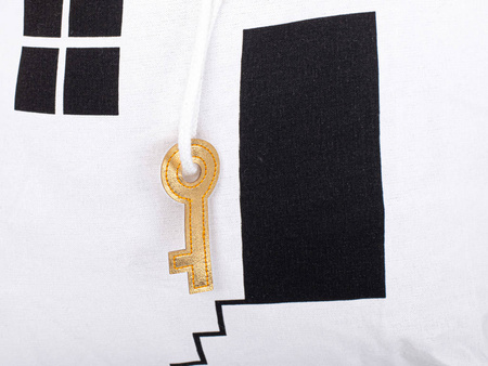  Kosz Organizer Pojemnik na zabawki ubrania pranie biało-czarny