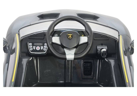 Samochód na akumulator Lamborghini Centenario elektryczny Auto dla dzieci światła LED pomarańczowy