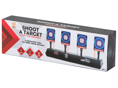 Tarcza elektroniczna do strzelania Cel cyfrowy dla dzieci Box Zestaw celnościowy 4 cele