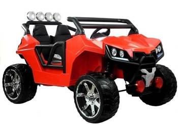 Duży samochód na akumulator dla dzieci auto elektryczne pomarańczowe z 4 silnikami KL2988