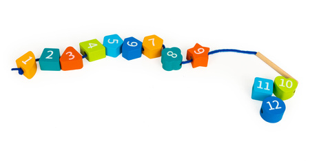 Edukacyjny drewniany zegar sorter dla dzieci świecący 3w1