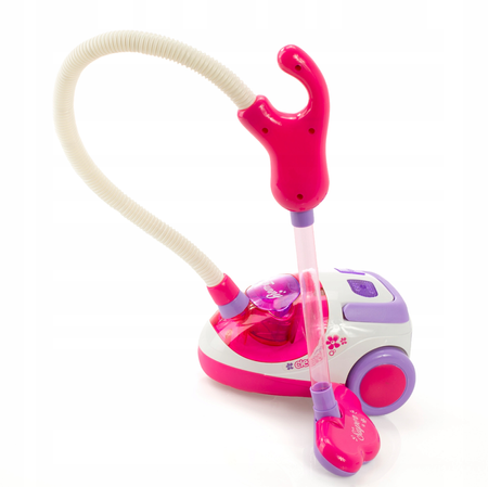 Duży zestaw do sprzątania dla dzieci Wózek z interaktywnym odkurzaczem i akcesoriami 