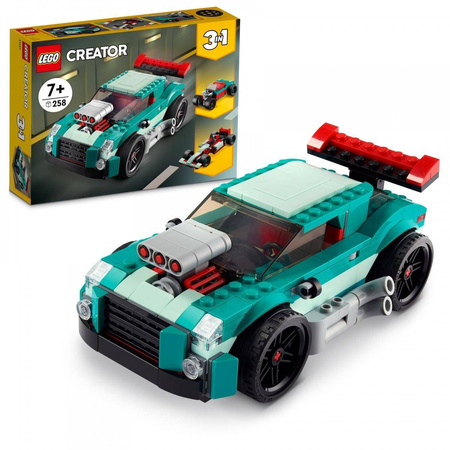 Lego Creator 3w1 - Uliczna wyścigówka + 2 modele 31127