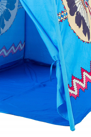 Namiot indiański tipi wigwam domek dla dzieci niebieski indianin Ecotoys pokój dziecięcy ogród