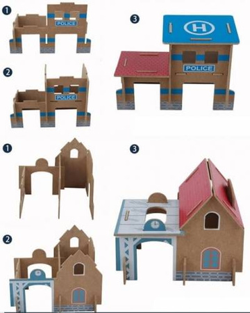 Drewniana kolejka pociąg na baterię dla dzieci 88 elementów