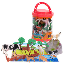 Zestaw figurek - Zwierzęta domowe 7szt +mata +akcesoria