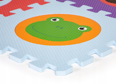 Mata edukacyjna dla dzieci Piankowe puzzle Zwierzęta Dywanik do pokoju dziecięcego 90cm ECOTOYS 