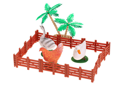 Zestaw figurek zwierzęta zagrodowe 14szt FARMA +akcesoria