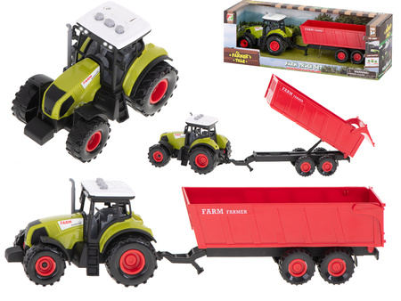 Traktor z przyczepą - dźwięki i światła LED