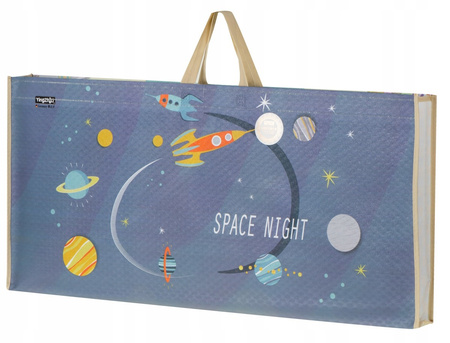 Piankowa mata edukacyjna dla dzieci z motywem kosmosu dywan 173x113