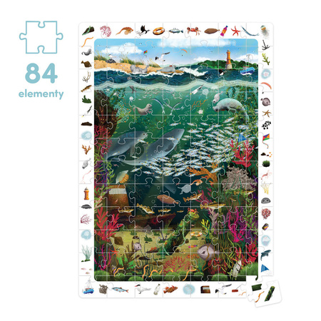 CzuCzu Puzzle obserwacyjne - Bałtyk 84 el +plakat