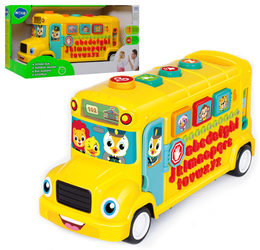 Interaktywny autobus szkolny dla dzieci Alfabet Nauka liczb i liter HOLA 3126
