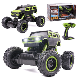 Duży samochód zdalnie sterowany Rock Crawler Pick-up Auto RC 1:14 4WD zielony