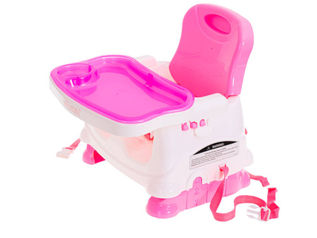 Krzesełko 2w1 stolik interaktywny z muzyką różowy