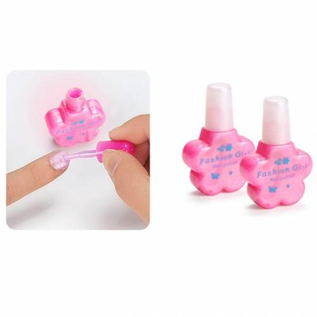 Zestaw do malowania do makijażu dla dzieci paletka pantofelek cienie błyszczyk lakier