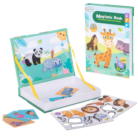 Puzzle Magnetyczna układanka zwierzęta safari