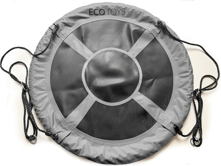 Huśtawka ogrodowa dla dzieci bocianie gniazdo Ecotoys szara 110 cm BOC110 GRAY