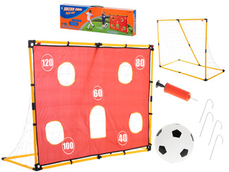 Duża bramka piłkarska dla dzieci Zestaw małego piłkarza Mata celnościowa z piłką i pompką