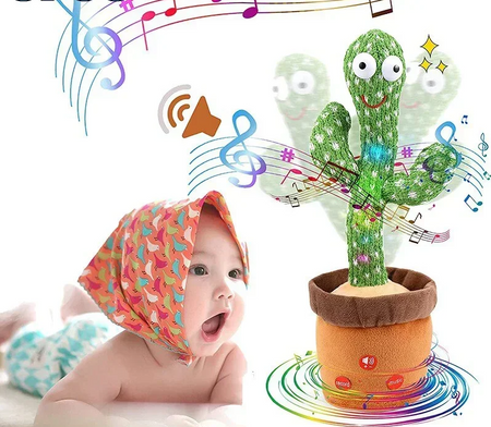 Kaktus dla dzieci tańczący śpiewający powtarzający zabawka dla dzieci