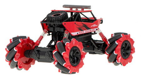 Samochód zdalnie sterowany NQD Drift Crawler 4WD 1:16 C333 dla dzieci tańczy i gra czerwony