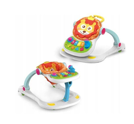 Zabawka wielofunkcyjna dla dziecka pchacz chodzik krzesełko do karmienia
