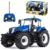 Duży traktor zdalnie sterowany NEW HOLAND t8.320 RC 1:16 dla dzieci niebieski