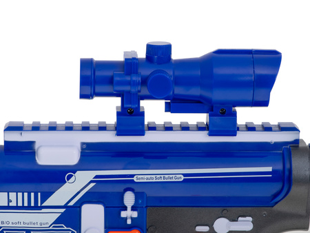 Wyrzutnia Karabin maszynowy na strzałki dla dzieci Pistolet na naboje piankowe Blaze Storm 20 naboi