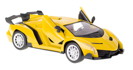 Zdalnie sterowany duży samochód Lamborghini RC Winner Racing 3 dla dzieci żółty 1:16