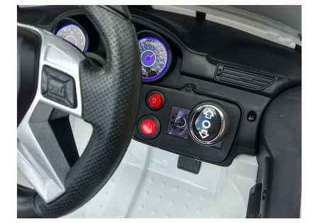 Auto na akumulator Mercedes ML350 biały elektryczny dla dzieci światła LED