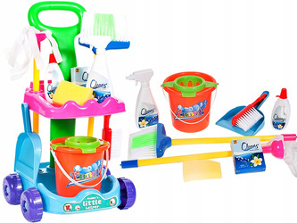 Zestaw do sprzątania dla dzieci wózek akcesoria