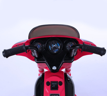 Policyjny motocykl elektryczny Motor na akumulator dla dzieci Dwa biegi czerwony JT568