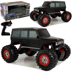Zdalnie sterowany duży samochód terenowy Amfibia 1:12 4x4 Auto RC czarny