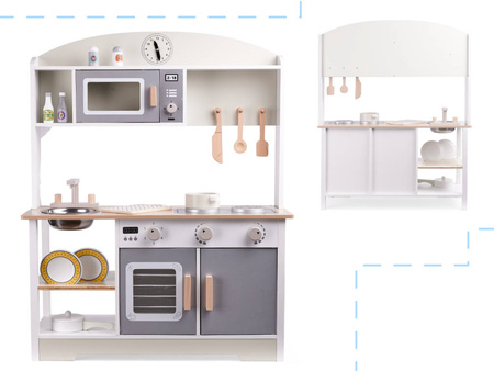 LULILO Drewniana Kuchnia MDF Kuko + akcesoria