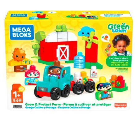 Mega Bloks Green Town - EkoFarma 52 elementy